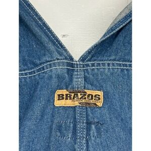 Brazos Premium Work Series Denim Overalls Men Size Medium Blue Cotton